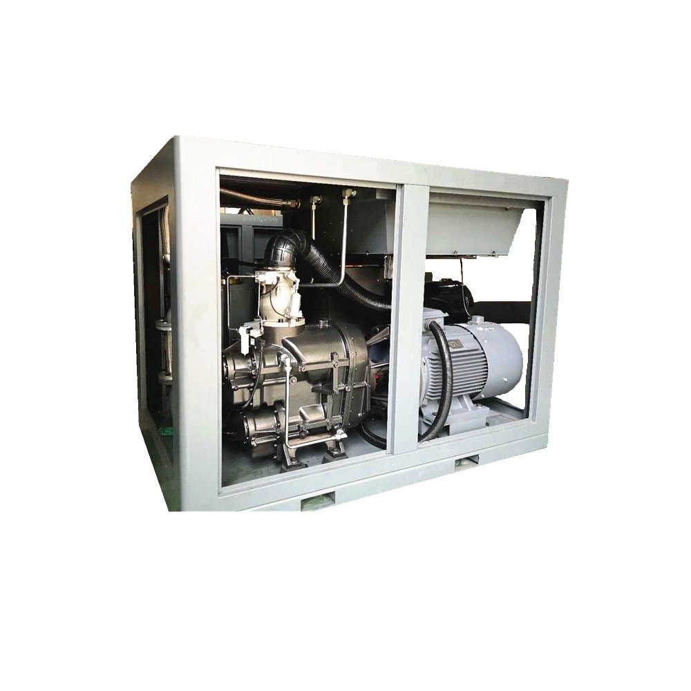 110kw fixed speed two stage screw compressor