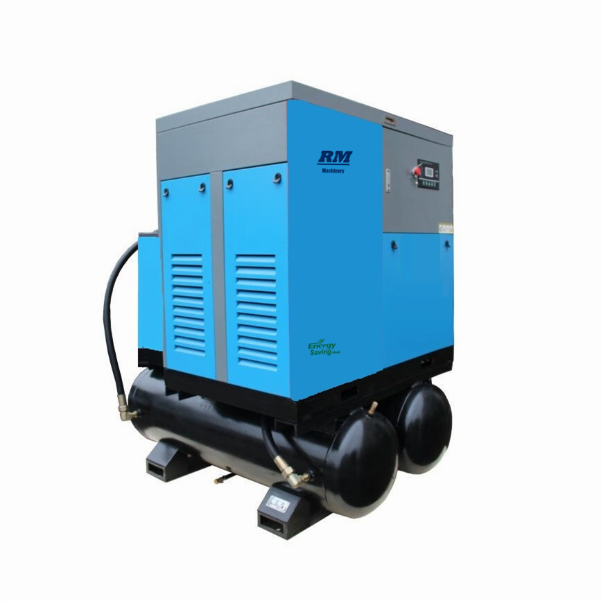 85cfm  70cfm combined screw air compressor with dryer and tank